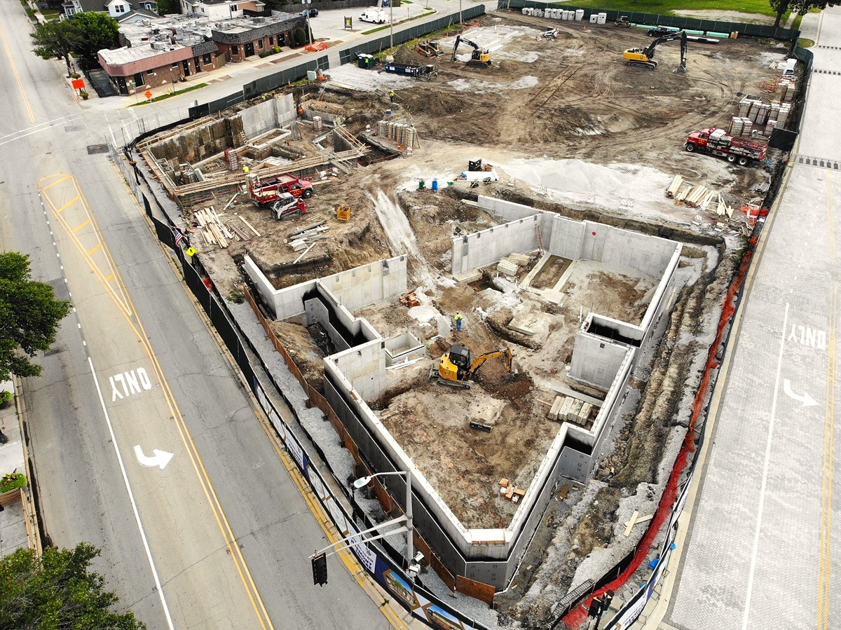Harmony Square construction on July 9, 2024